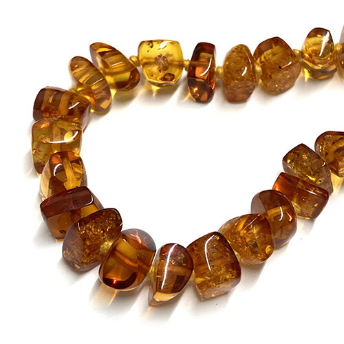 コハクネックレス 楽天市場】コハク 琥珀 ネックレス 40.7g レディース 【中古