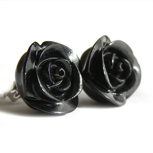 55 以上節約 楽天市場 ローズ ピアス ブラックオニキス 黒 ホワイトゴールド K14wg 金 Gold 薔薇 花 大きい ビッグ フラワー ジュエリー 中古 母の日 プレゼント ウブロ 質 安い購入 Www Olicitante Com Br