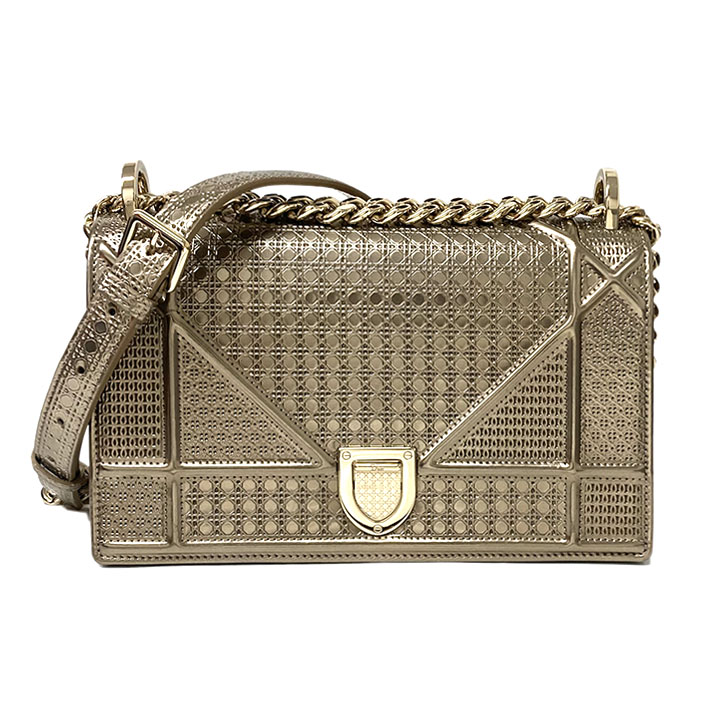 クリスチャン ディオール ディオラマ チェーンショルダーバッグ ゴールド Christian Dior Diorama ブランド【中古】|ウブロ 《質》