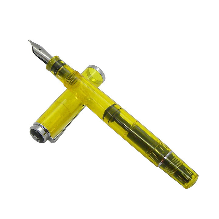 伽藍鳥 Pelikan 筆 M205 DUO 黄色 BB 極太字 筆記具 文房具 ブランド名【中古】【ネコポス送りとどける】