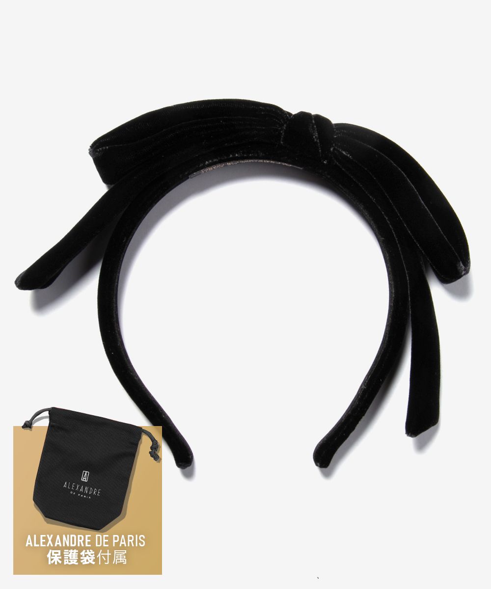 アレクサンドルドゥパリ ALEXANDRE DE PARIS TIMELESS タイムレス カチューシャ THB-18555-10 リボン ベロア レディース ヘアアクセサリー