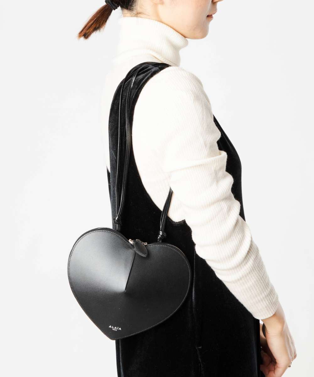 アライア ALAIA LE COEUR ル 冷やりとした BAG インチ LUX CALFSKIN ラクスカーフスキン ショルダーバッグ AA1P003C0Y75 なめし革 ハート型 レディース 御徒面子