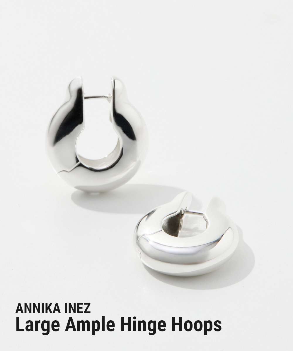 楽天市場】ANNIKA INEZ アニカイネズ フープピアス Ample Hinge