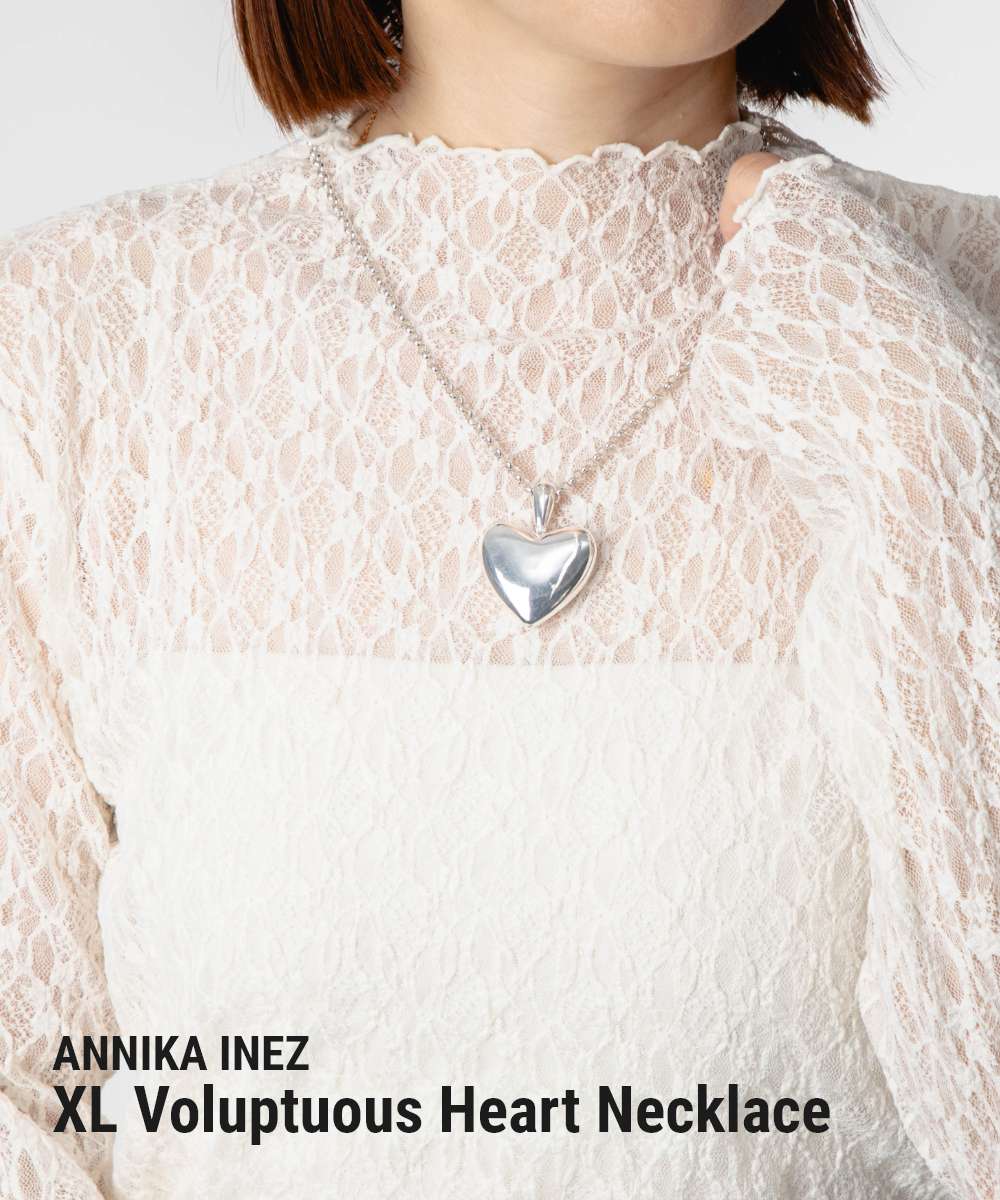 ■ANNIKA INEZ ハートネックレス 591 LRG SILVER ANNIKA INEZ アニカイネズ ネックレス Voluptuous Heart