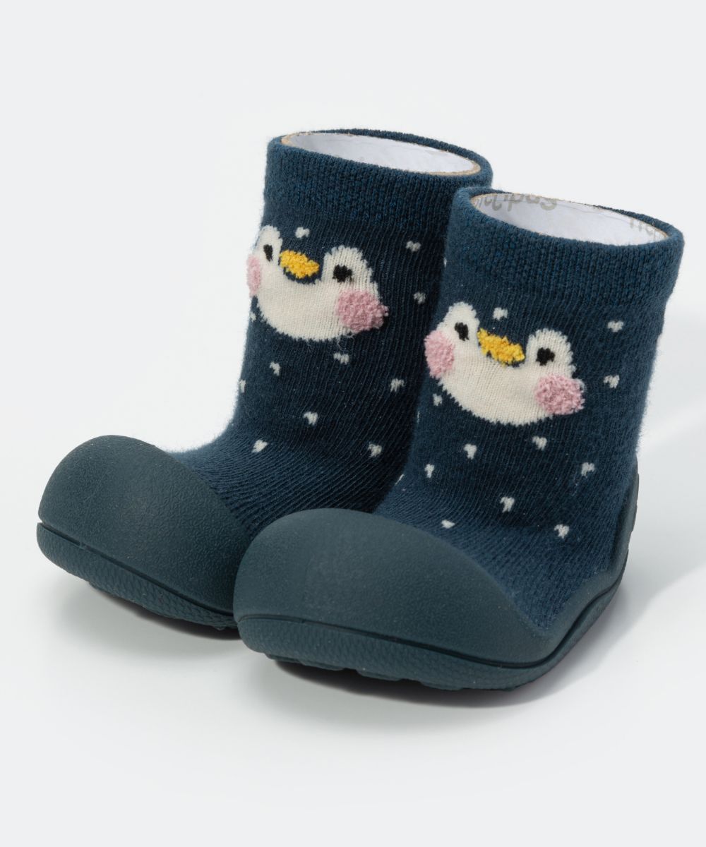 アティパス ATTIPAS Zootopia Penguin ベビーシューズ キッズ ソックスシューズ ズートピア ペンギン 出産祝い ファーストシューズ 靴 プレゼント ギフト 赤ちゃん お祝い トレーニングシューズ ベビー靴 女の子 男の子 よちよち歩き ベビー用品 ルームシューズ画像