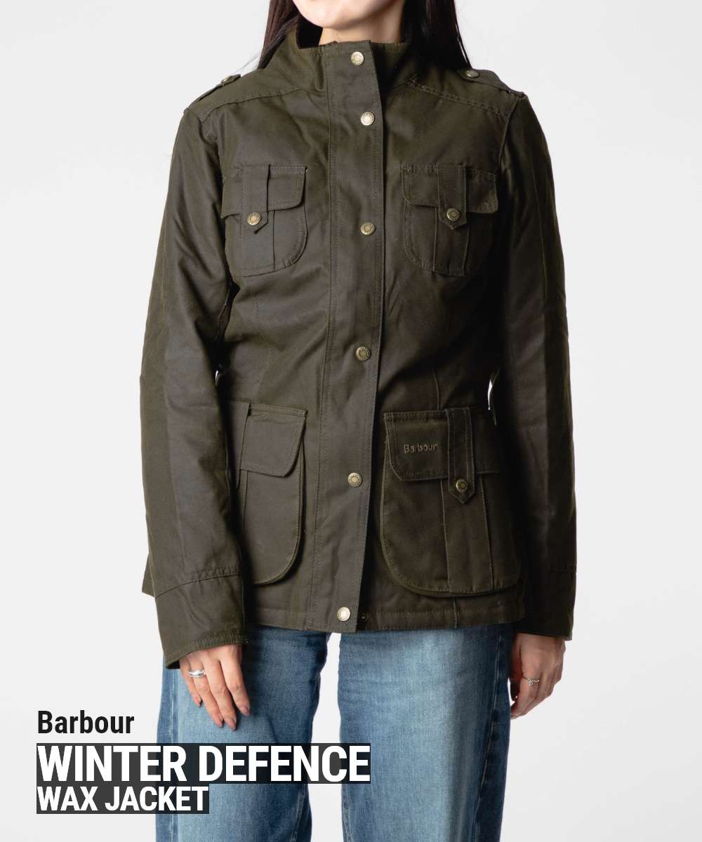 バブアー Barbour Winter Defence Waxed Jacket ウィンター ディフェンス ワックスジャケット LWX1066 ジャケット レディース アウター｜UBLANC