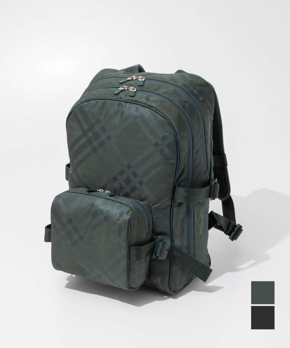 【早い者勝ち】【新品】バーバリー ベージュ リュック オークニー フラップバックパック (ライトハンター) - メンズ
