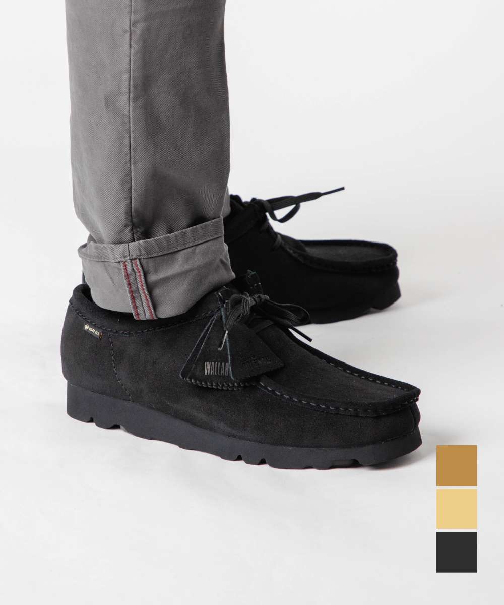 楽天市場】CLARKS WALLABEE GORE-TEX BLACK SUEDE 26149449