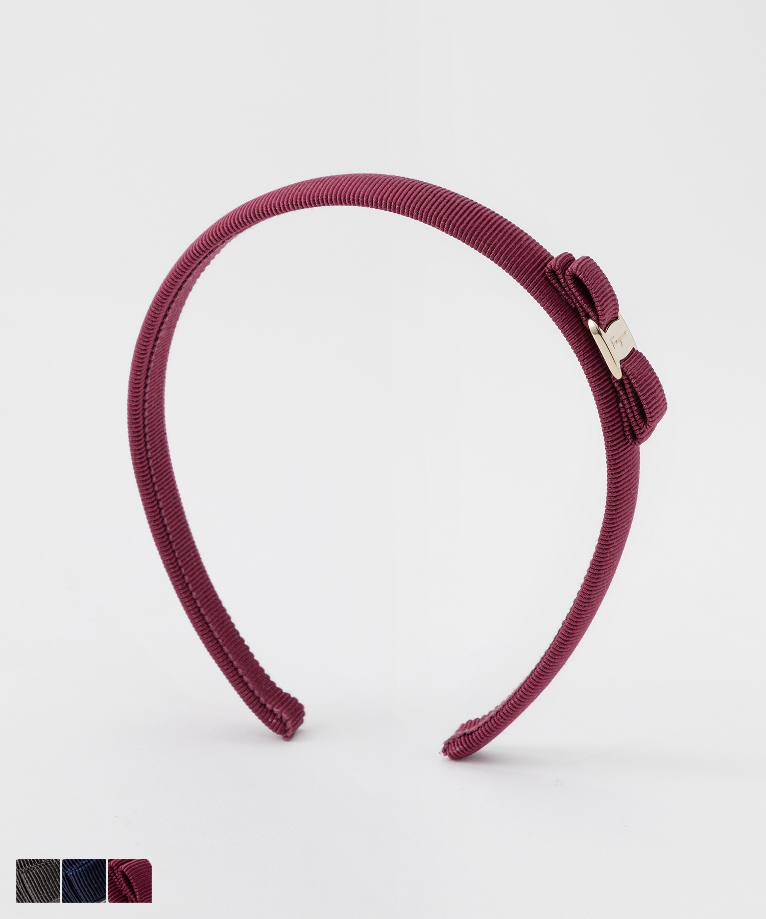 フェラガモ カチューシャ ネイビー フェラガモ サルバトーレフェラガモ Ferragamo カチューシャ