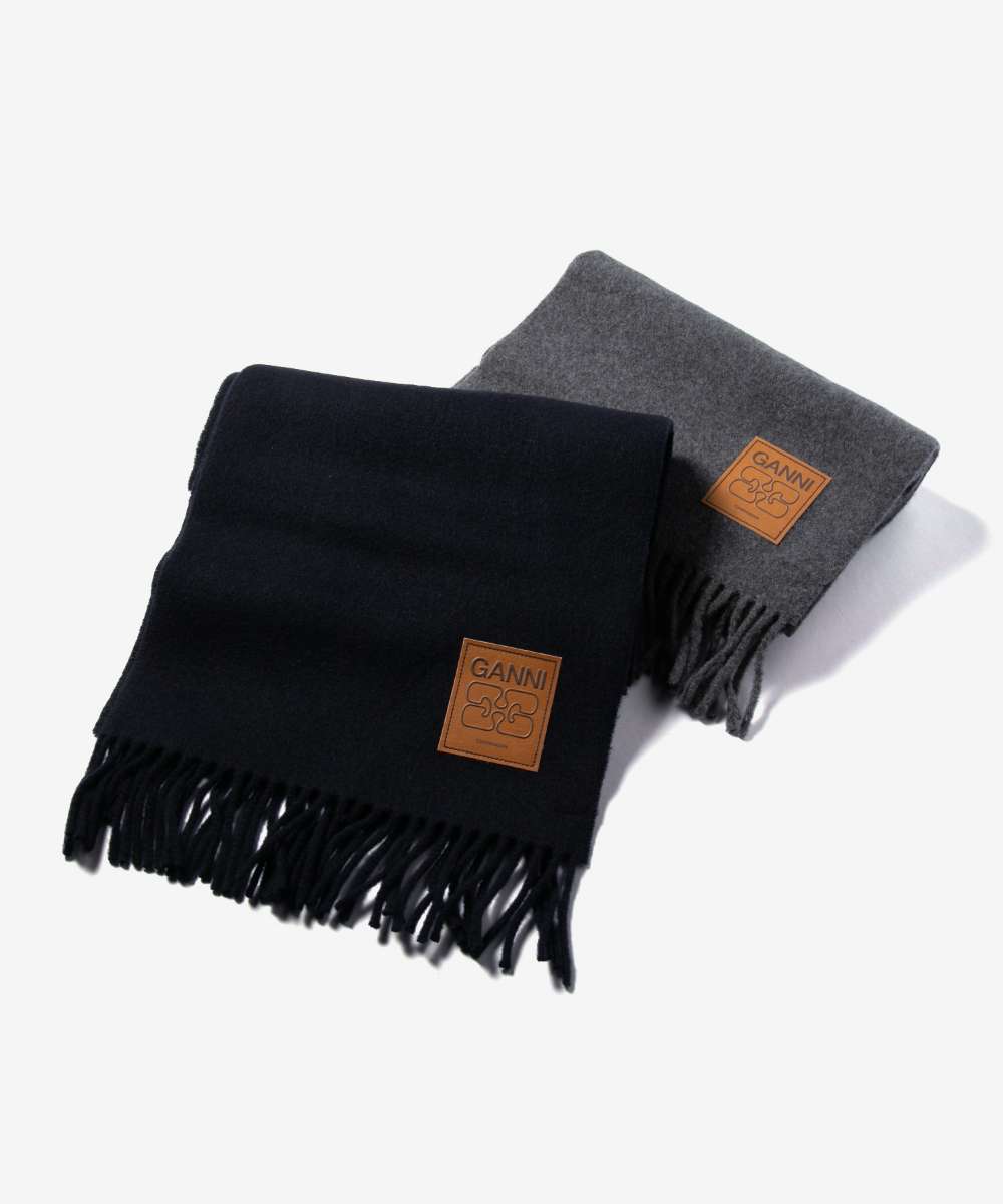 楽天市場】GANNI ガニー マフラー A4431 5789 レディース リブ ニット
