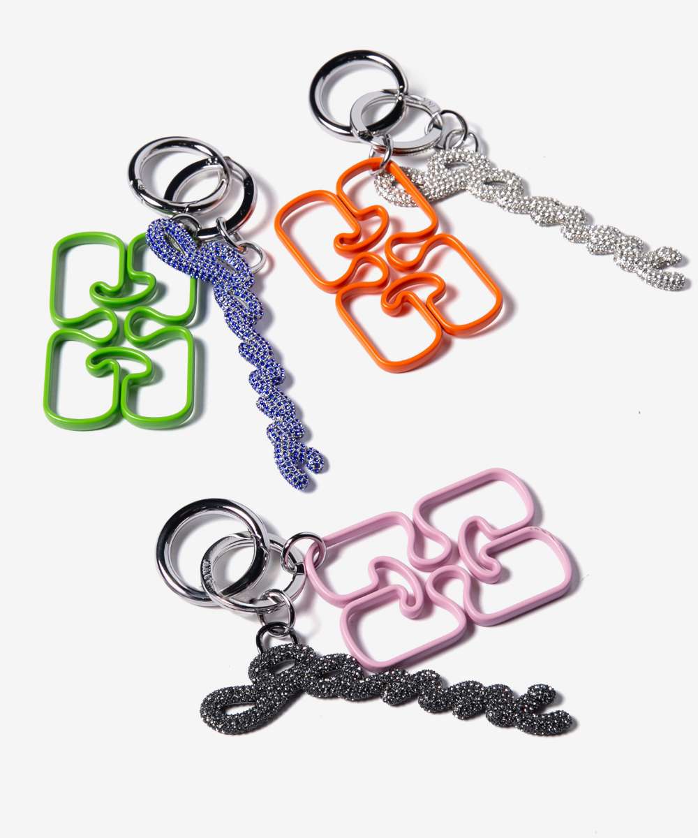ガニー GANNI Signature Keyring シグネチャー キーリング A7062 A7063 A7064 キーホルダー バッグチャーム レディース 小物 13,860円