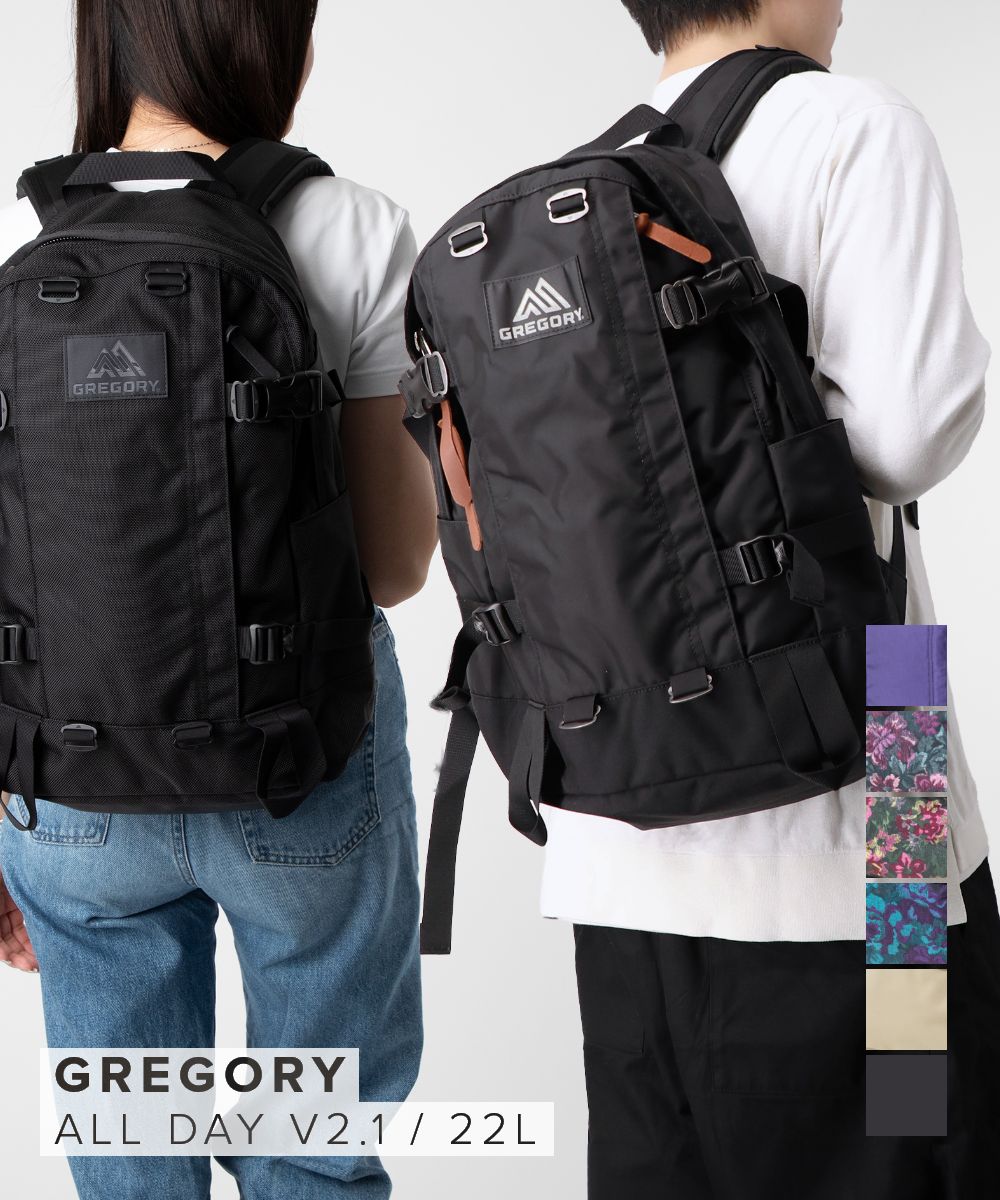 グレゴリー GREGORY 背嚢 オールデイ ALL DAY V2.1 メンズ レディース 御徒面子 デイパック うしろ側容器に並べる A4 22L 131365 131367