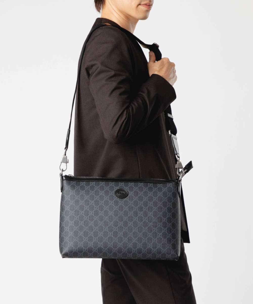 GUCCI ブラック ショルダー グッチ GUCCI スマホショルダー （ブラック） -waja bazar