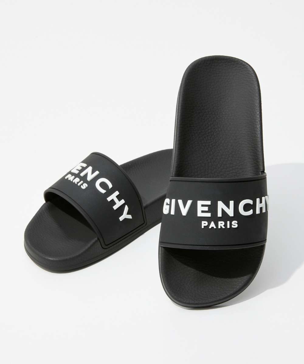 サンダル・ミュール GIVENCHY FW25 Sandals (BE306FE1PU 001) 4G flat mules in canvas in - black | Givenchy US