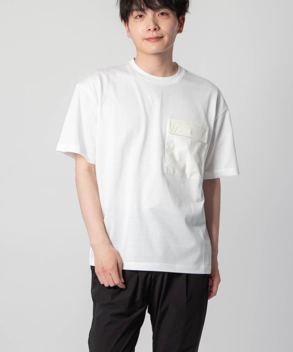 関税送料込HERNO レイヤードTシャツ SHIPS any: 〈吸水・速乾・ストレッチ〉 フェイク レイヤード T