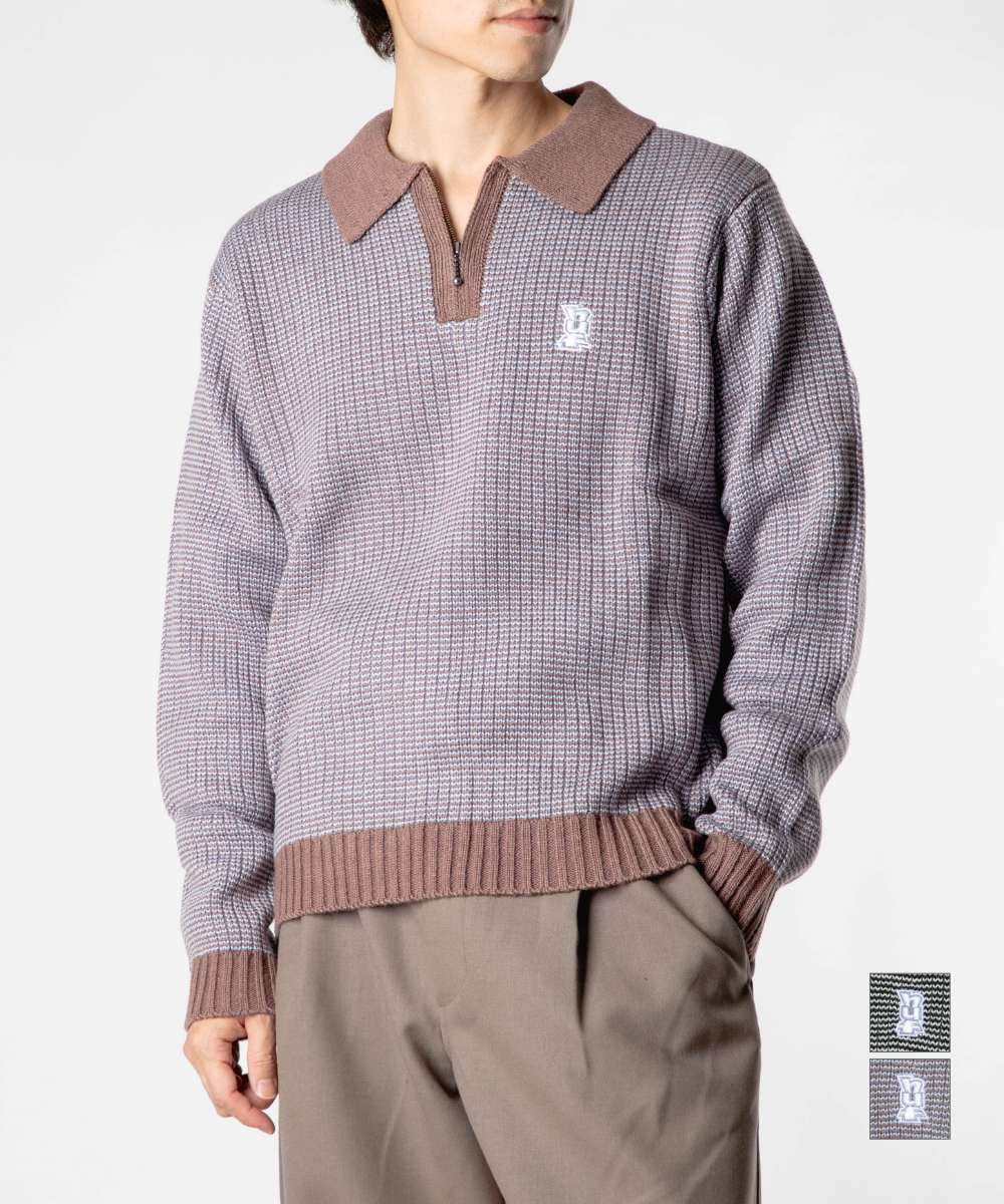 ハフ HUF MEGABLAST TWO TONE WAFFLE SWEATER メガフラスト ツートーン ワッフル セーター KN00559 ニット メンズ レディース トップス