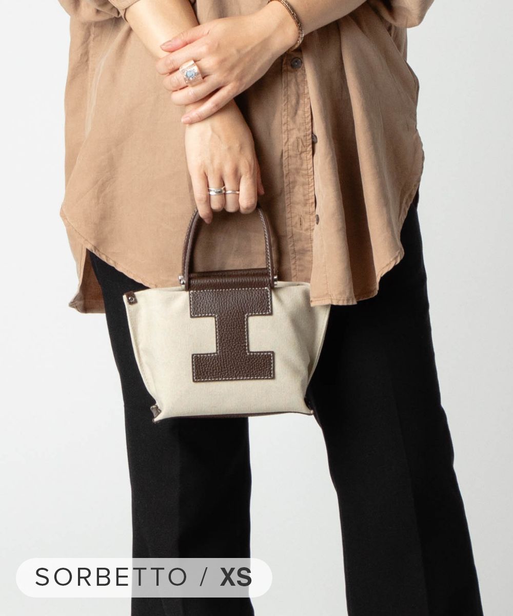 イアクッチ IACUCCI SORBETTO XS ソルベット 4892 CANVAS/CERVO ショルダーバッグ ハンドバック レディース 御徒面子