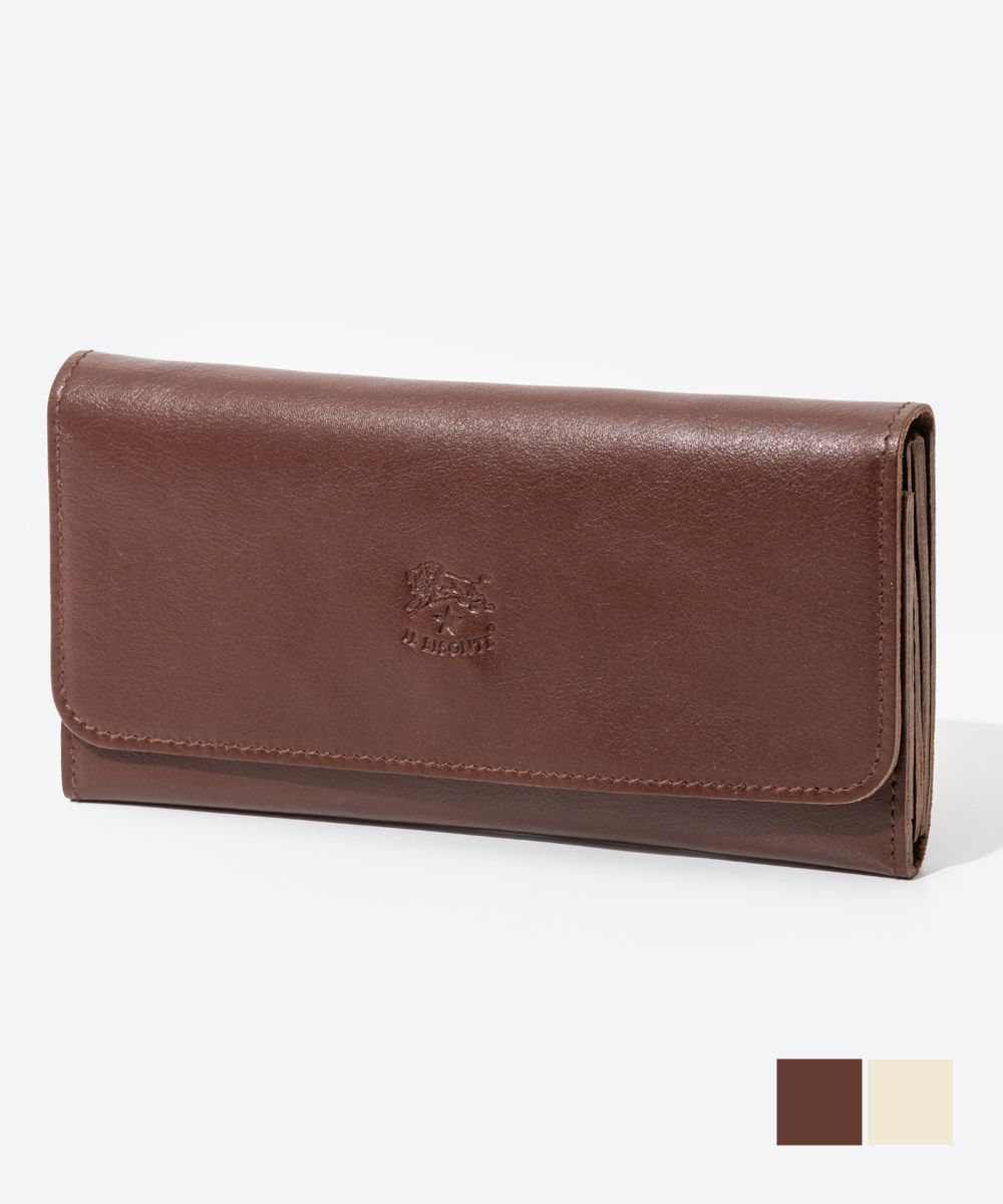 イル ビゾンテ IL BISONTE SCW009 PV0001 長財布 Continental Wallet Classic メンズ レディース 財布 ロングウォレット 小銭入れ付き レザー 本革 ロゴ ブランド プレゼント おしゃれ ギフト 誕生日 シンプル お祝い 記念 おしゃれ アラビカ アイボリー