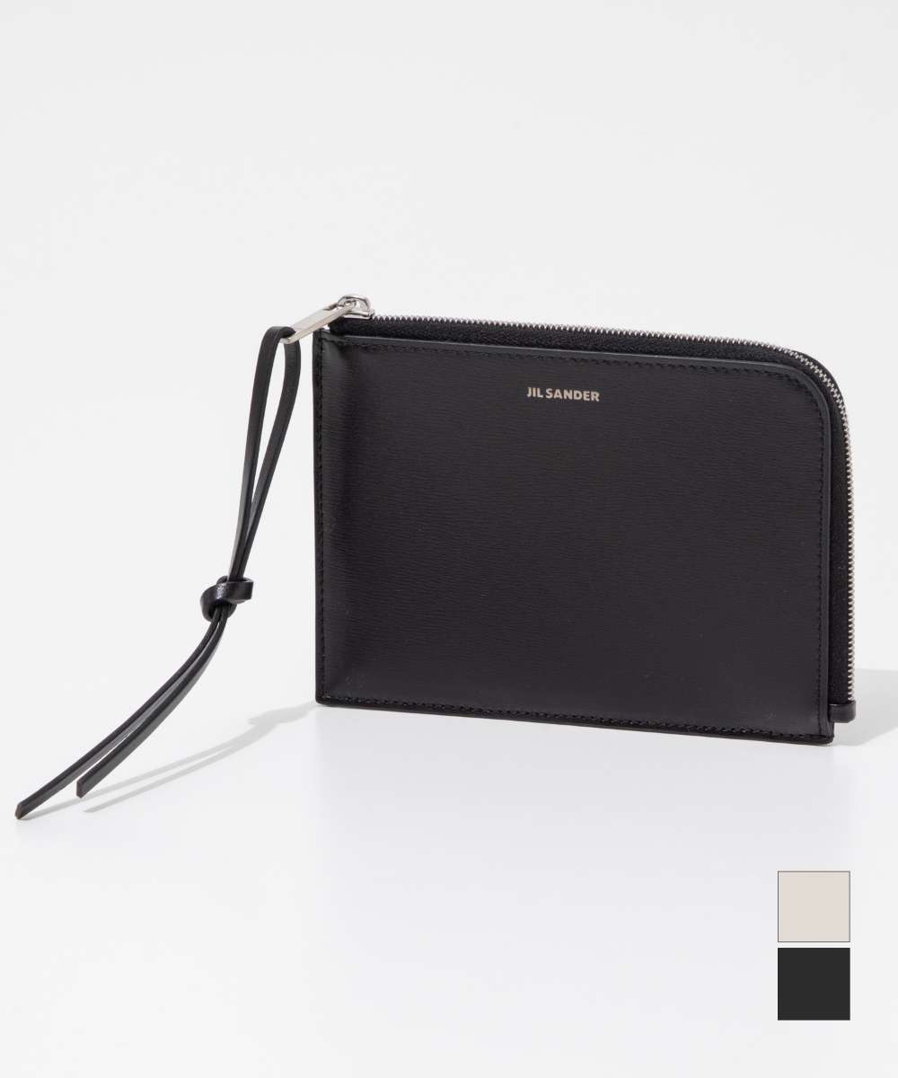 JIL SANDER 黒 財布 JIL SANDER - JIL SANDER 長財布 黒 レザー タグ付きの通販 by