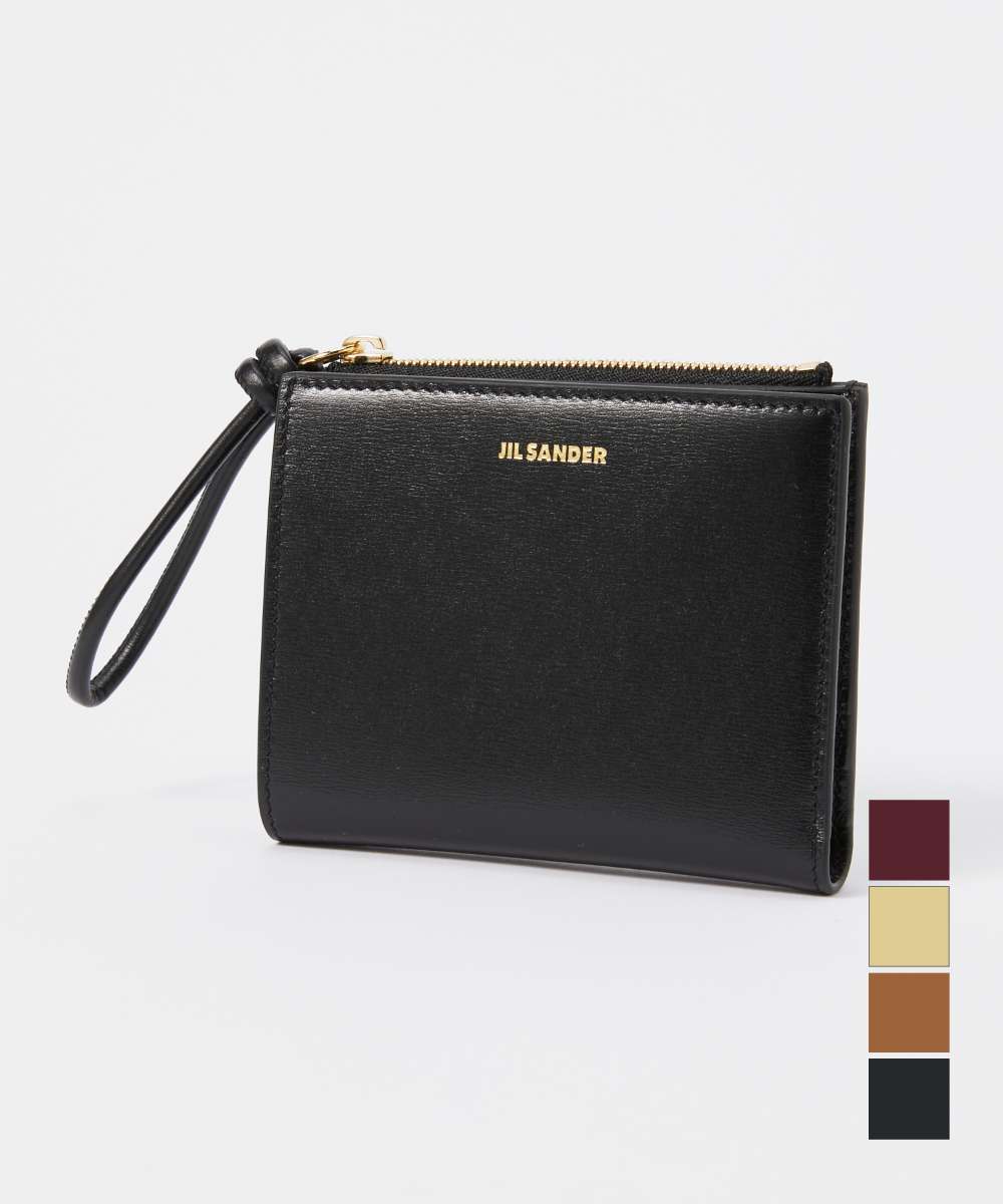 ジルサンダー　JIL SANDER ブラック 二つ折り財布　がま口 JIL SANDER(ジルサンダー) 2つ折りがま口財布 ブラック｜【公式