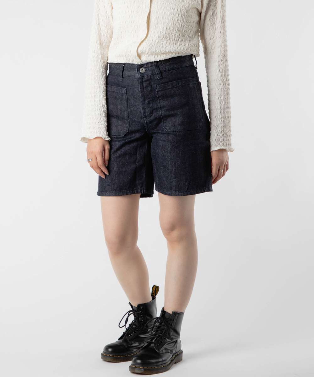 Jil Sander ベルト付き ショートパンツ ブラック テクノ ギャバジン ベルト付きショートパンツ メンズ | Jil