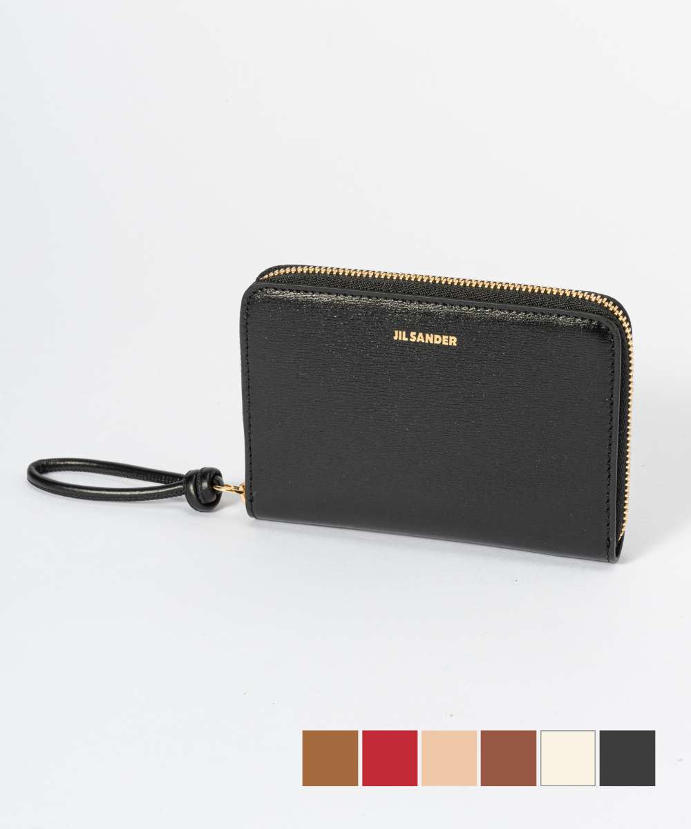 新品♡JIL SANDER ジルサンダー ブランドロゴ レザー ミニ財布 モカ js-jsms840136_6.jpg