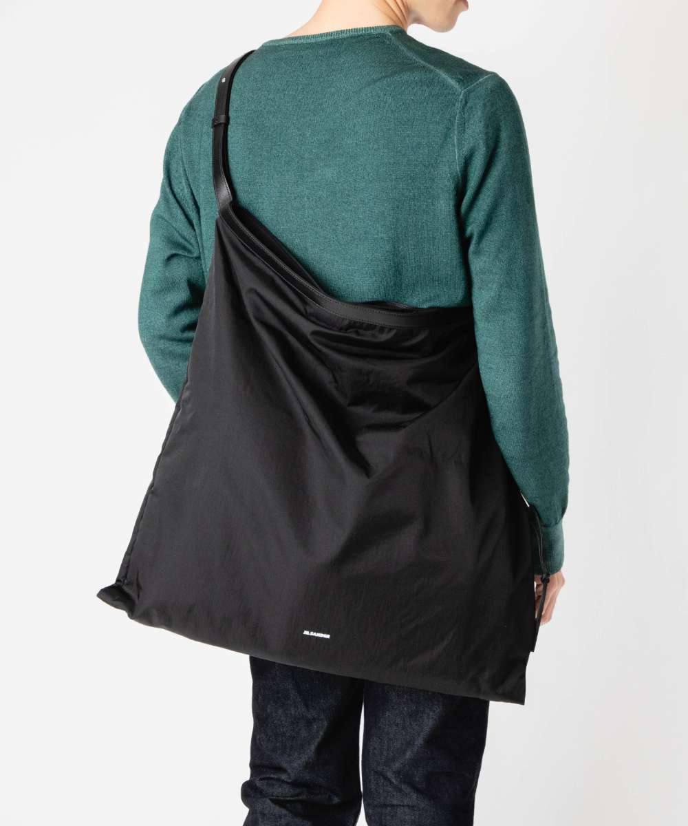 ジルサンダー JIL SANDER SOFT ROLLED HOBO ホンブルグ帽 ロールド ホー洋弓 J26ZH0008 P8500 トートバッグ メンズ 御徒面子 黒いこと