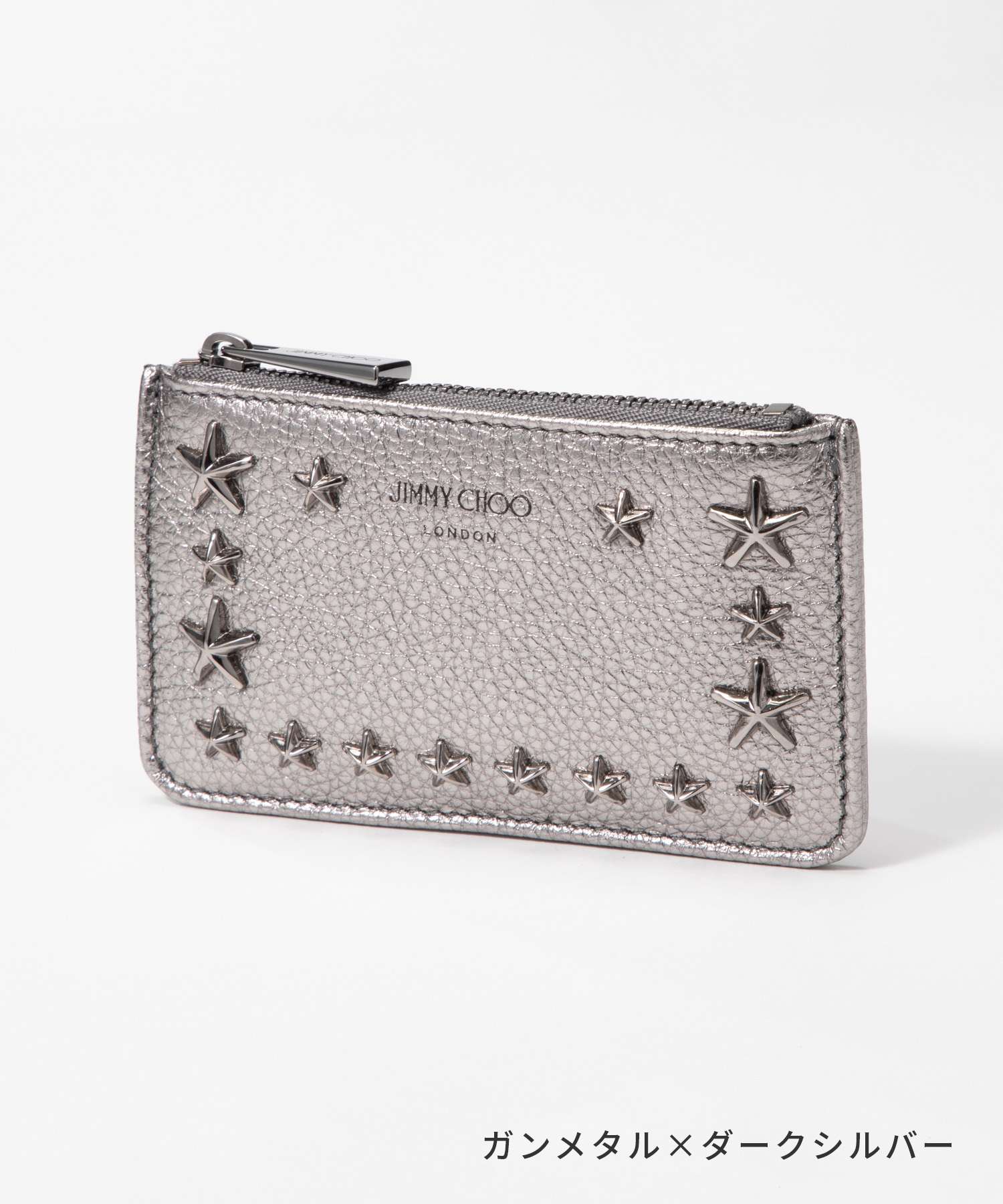 新品JimmyChoo NANCY UUR GUNMETALDARKSILVER-