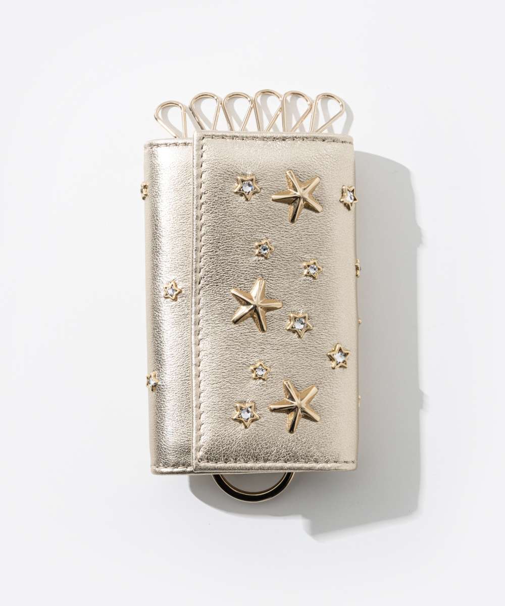 JIMMY CHOO ジミーチュウ キーケース スタッズ プレート 星 Jimmy Choo ジミーチュウ キーケース スタースタッズ 鍵ケース