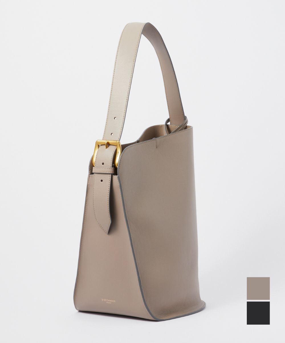 ジェイアンドエムデヴィッドソン J&M DAVIDSON LQVB 0XX SCXX トートバッグ レディース バッグ クイバー バケット 肩掛け レザー カジュアル ポーチ シンプル お出かけ プレゼント お祝い ギフト 誕生日 鞄 QUIVER BUCKET ベージュ ブラック｜UBLANC