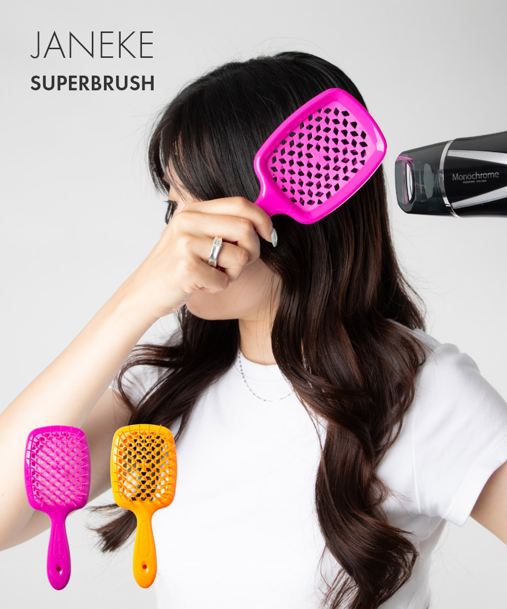 ヤネケ JANEKE THE ORIGINAL SUPERBRUSH ITALIAN PATENT ヘアブラシ 82SP226FF2 82SP226OFL レディース ヘアケア