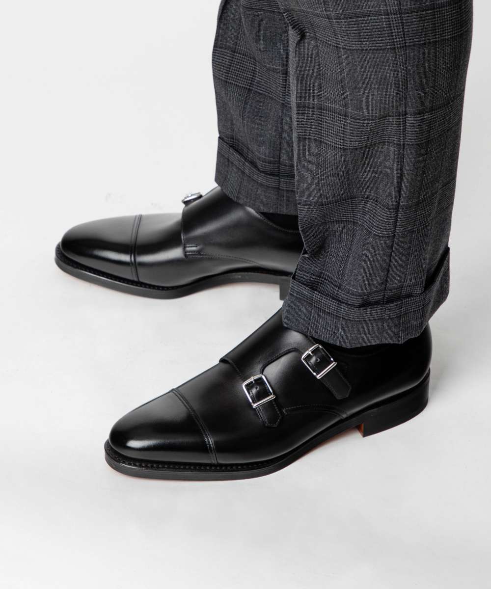 【訳あり】【気魂底キズ】 ジョンロブ JOHN LOBB 228032L 商行為シューズ WILLIAM PD BCL CALF M/W DS メンズ シューズ ウィリアム なめし革 ダブルモンクストラップ 商行為 フォーマル 心地よい 革靴 挙げ句の果て 9795 黒いこと