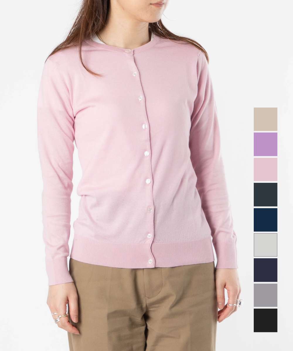 ジョンスメドレー JOHN SMEDLEY ISLINGTON ジレー ISLINGTON レディース トップス 長袖 ラウンドのど首 編み物 ティーシャツ SLIM FIT 事務室 長袖 Vのど首 全9色