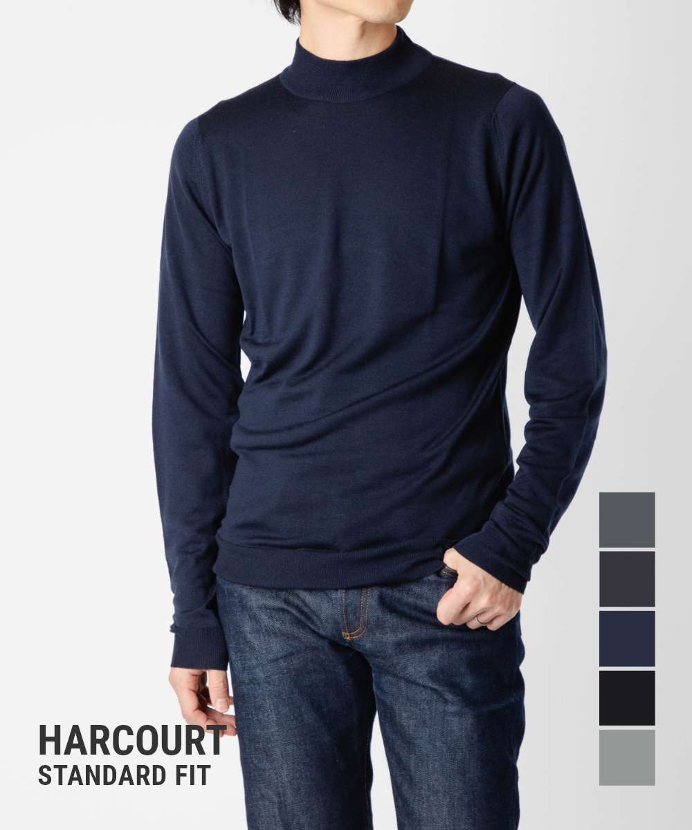 ジョンスメドレー JOHN SMEDLEY HARCOURT PULLOVER MOCK TURTLE LS STANDARD FIT 30G ハーコート プルオーバー モック タートル スタンダード フィット 30ゲージ モックネック 長袖 ニット メリノウール メンズ トップス 21,978円