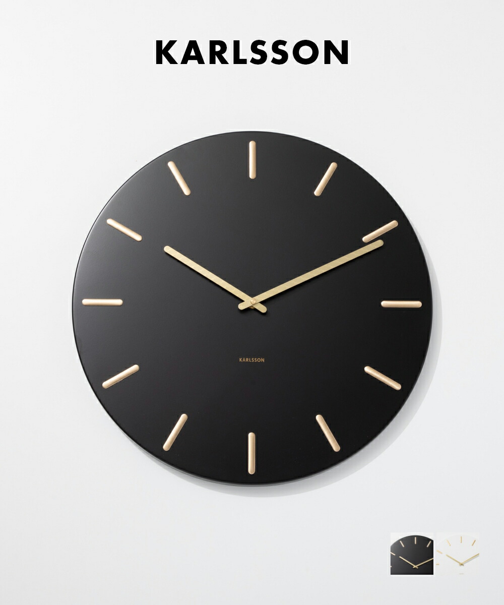 【超稀少】【完売】美品　KARLSSON カールソン　壁掛け時計　ブラック KARLSSON◇カールソン Belle Numbers 壁掛け時計 35cm (KARLSSON