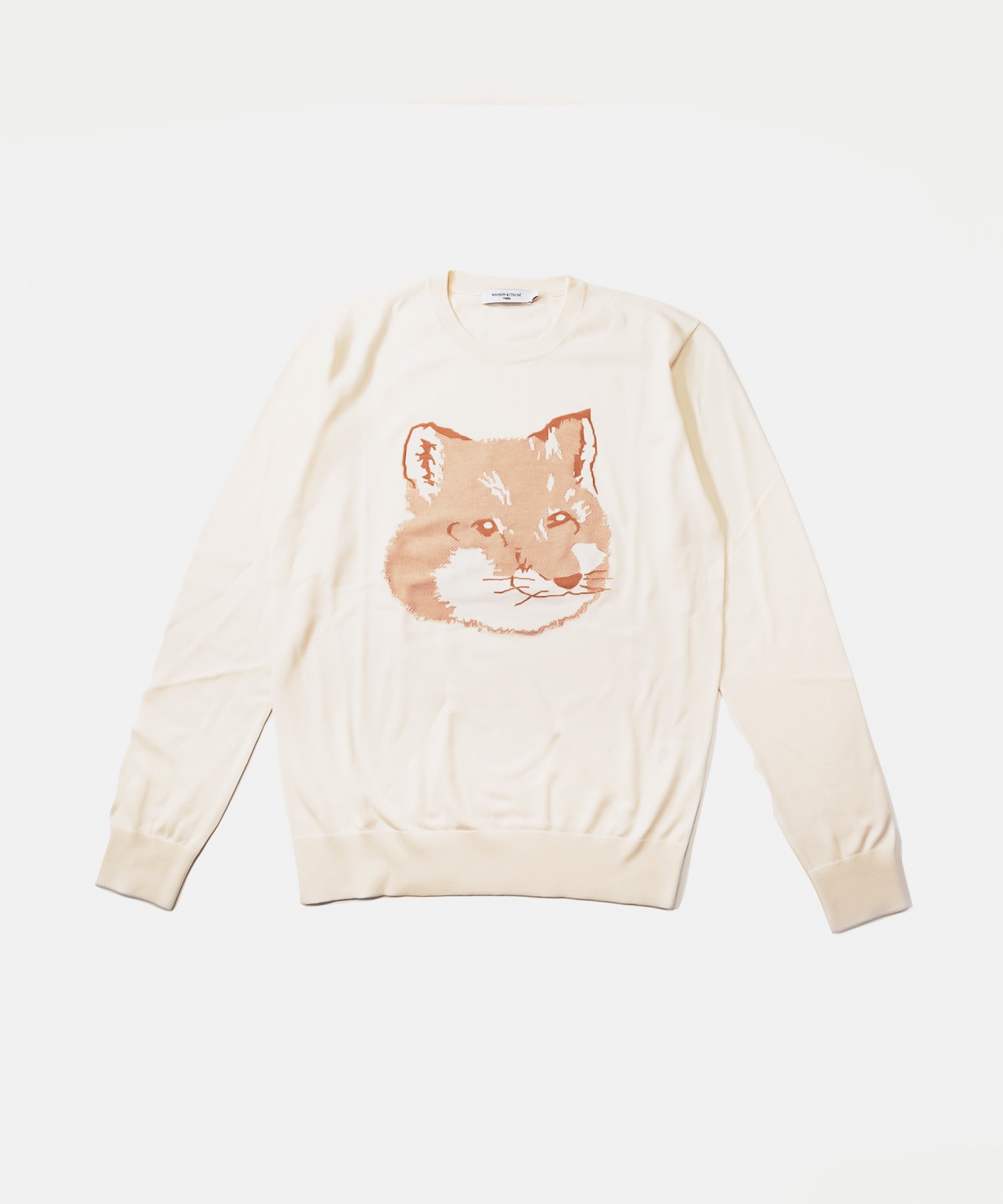 楽天市場】メゾンキツネ Maison kitsune ボーダーニット クルーネック