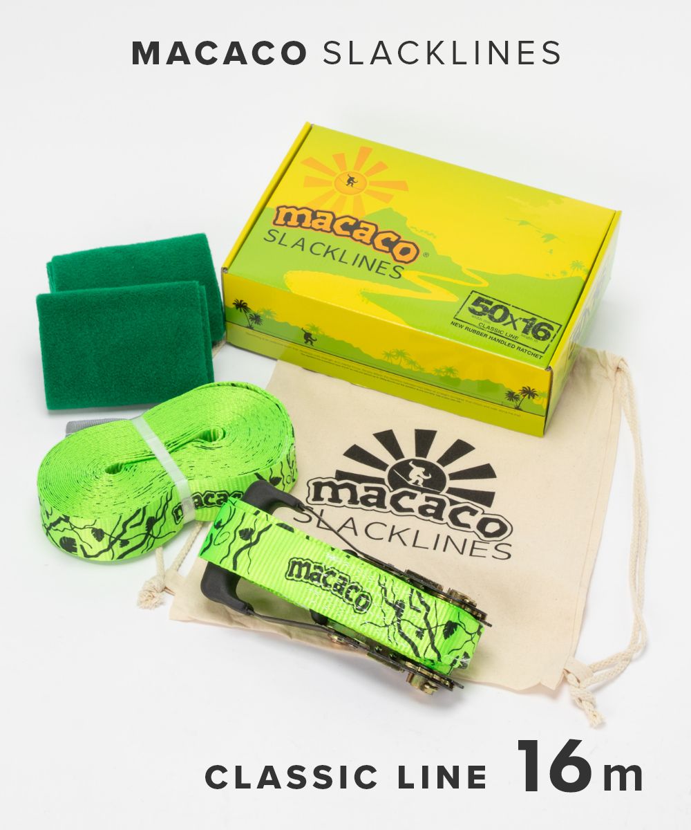 楽天市場】マカコ スラックライン MACACO SLACKLINE 16m×5cm