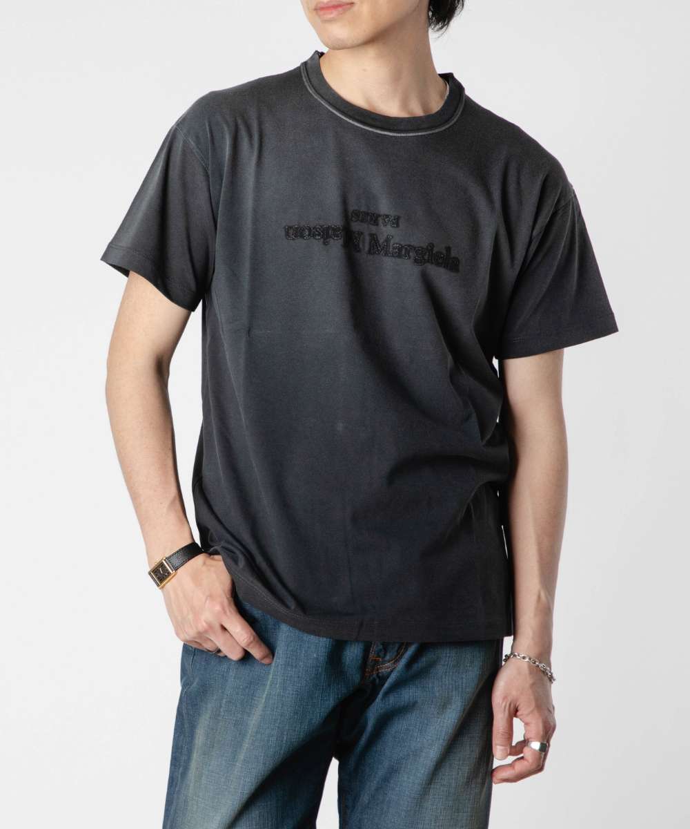 マルタンマルジェラ黒のフレンチスリーブTシャツ 楽天市場】Maison Margiela メゾンマルジェラ プレーンTシャツ