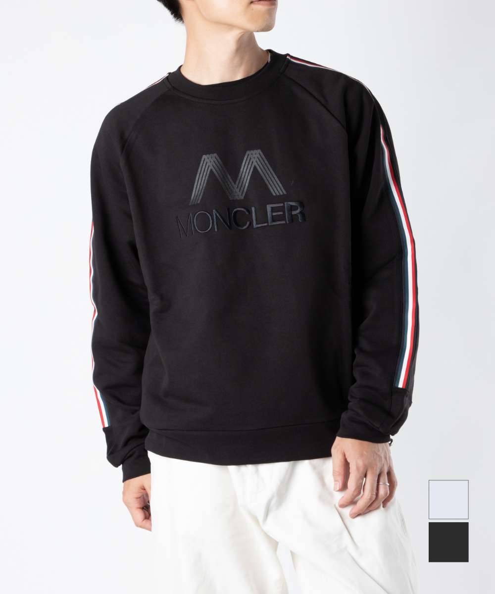 MONCLER スウェットトレーナー グレー ブラック モンクレール MONCLER 8G000 50 809LA トレーナー メンズ