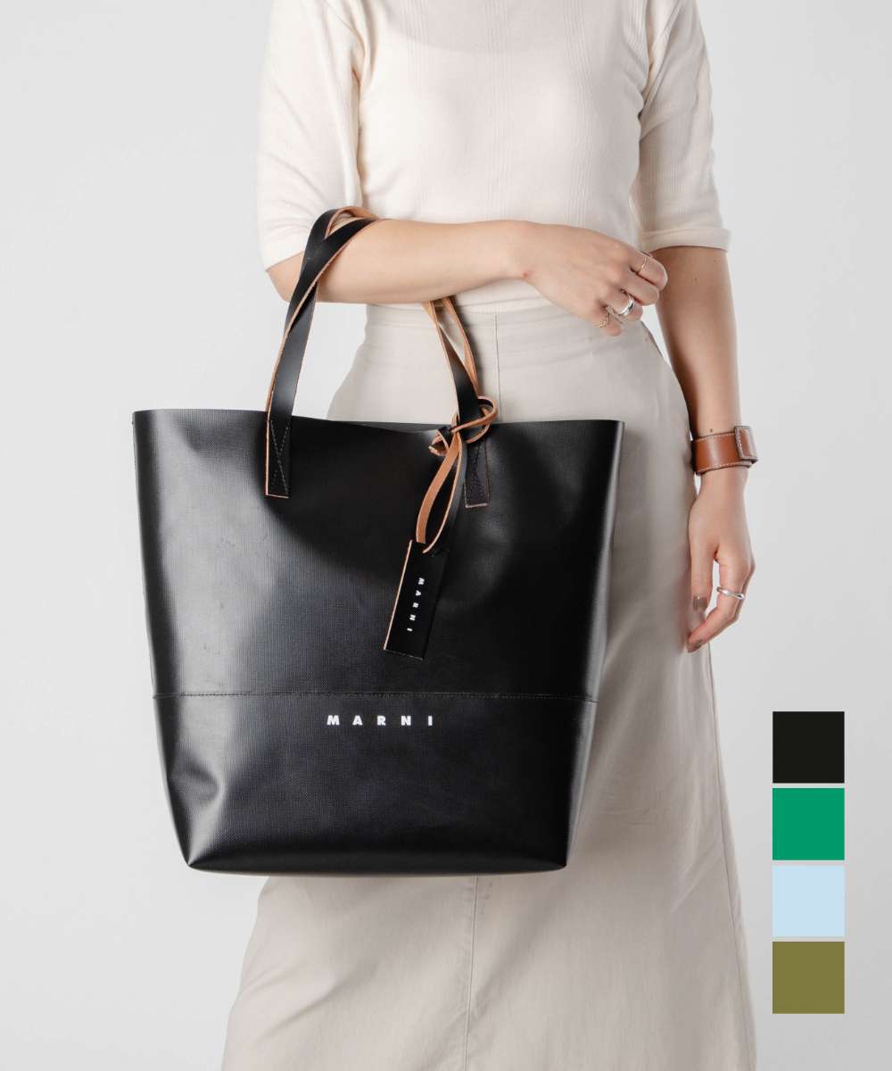 マルニ　PVCトートバッグ MARNI マルニ トートバッグ SHMQ0000A3 P3572 メンズ レディース