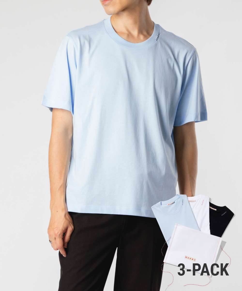 楽天市場】MARNI マルニ オーガニックコットン 3P パックTシャツ