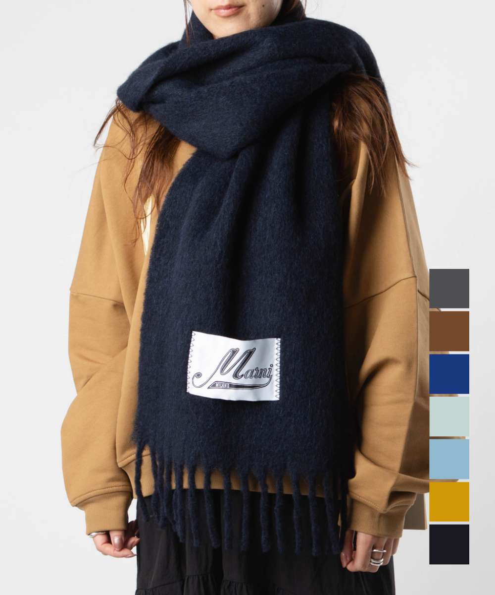 楽天市場】【10％OFFクーポン対象】マルニ MARNI マフラー ALPACA