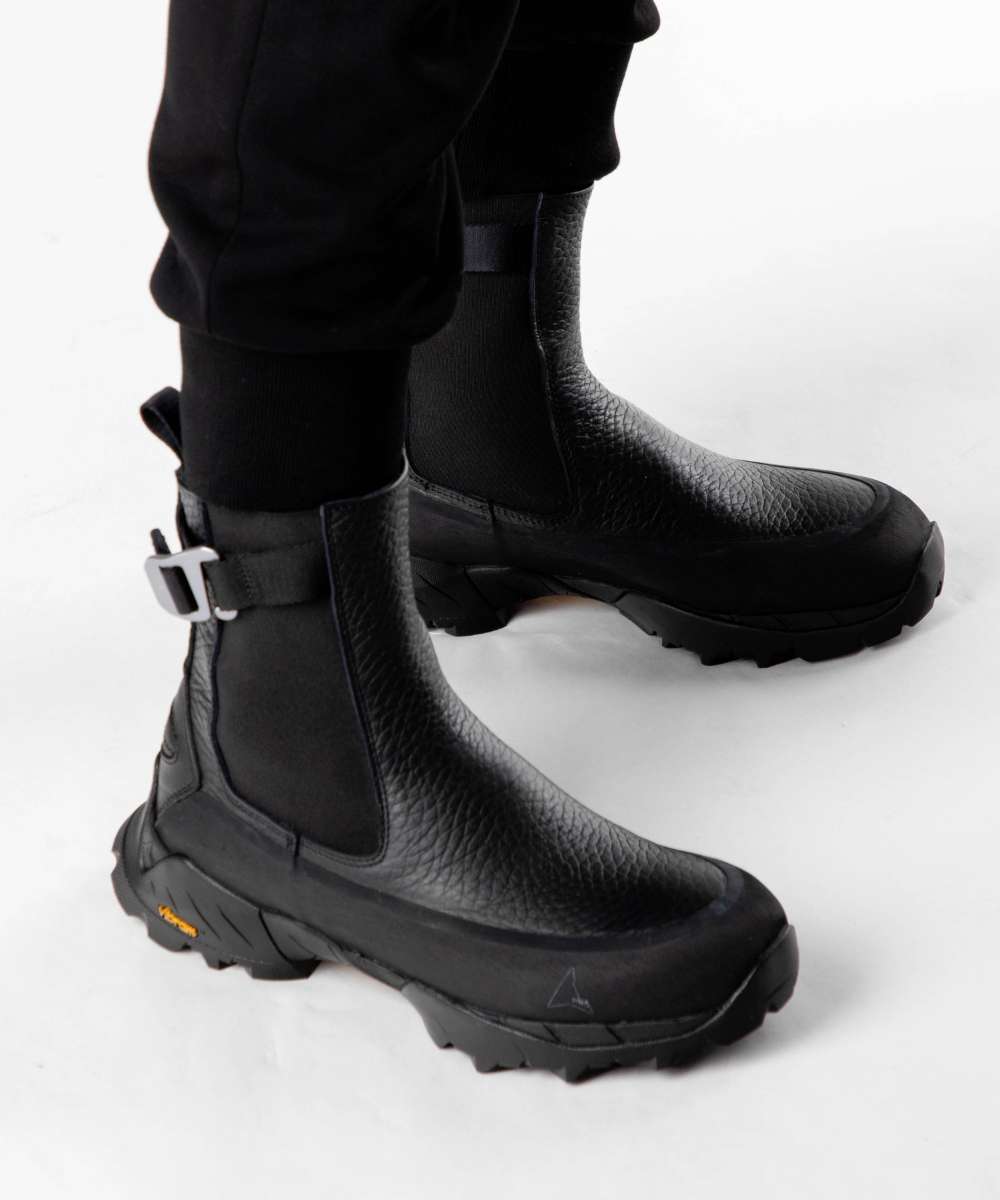 ロア ROA NBUW170LE31 ブーツ Chelsea Boot レディース シューズ チェルシーブーツ なめし革 心地好い アウトドア 商行為 通い 通学 黒 差し上げ物 差し上げ物 黒いこと 23.0～24.5糎