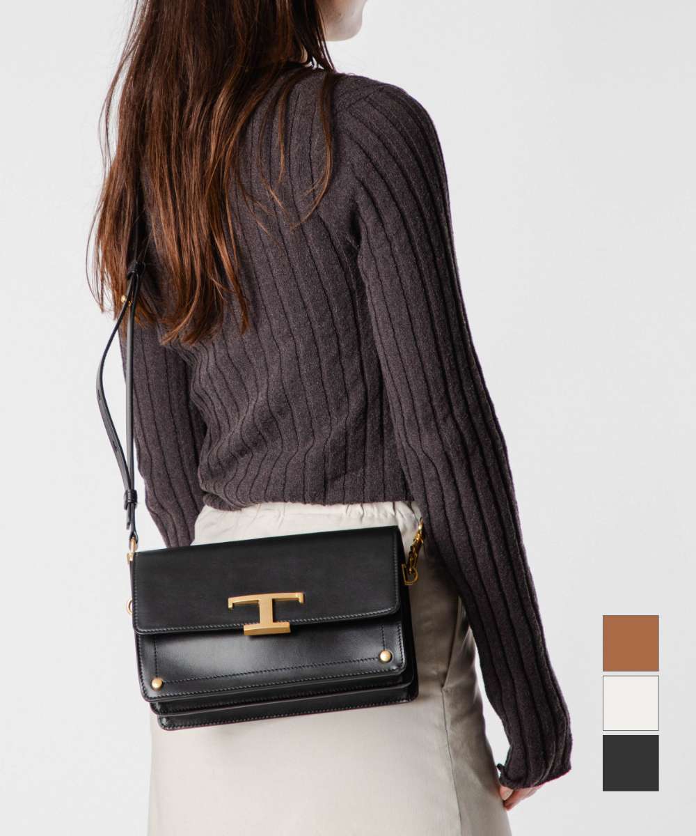 トッズTOD'S ワンショルダーハンドバッグ　肩掛け 本革オールレザー TOD'S TODS トッズ レザー 本革 肩掛け ワンショルダーバッグ