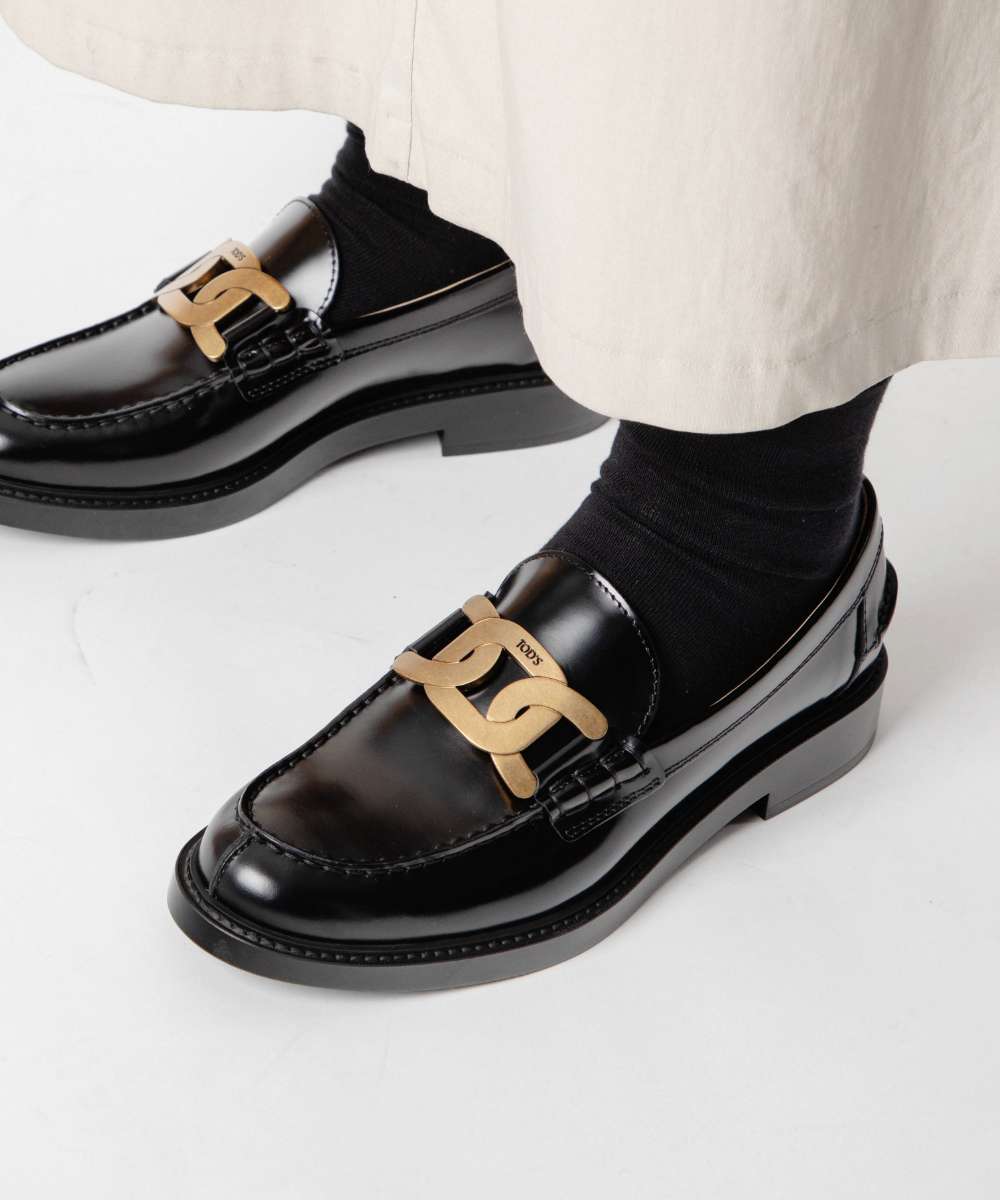 トッズ KATE ロゴ金具 ローファー 革靴 黒 36.5(約23.5cm) 楽天市場】TODS トッズ Kate Leather Loafers ケイト レザー