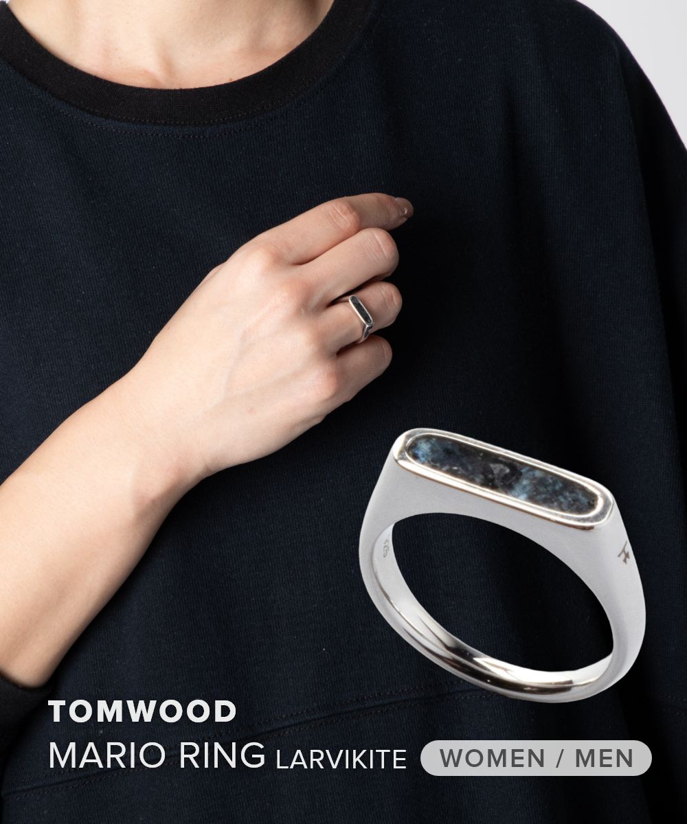 トムウッド TOM WOOD MARIO RING LARVIKITE マリオ リング ラルビカイト 101508 リング 指輪 レディース メンズ ユニセックス アクセサリー｜UBLANC