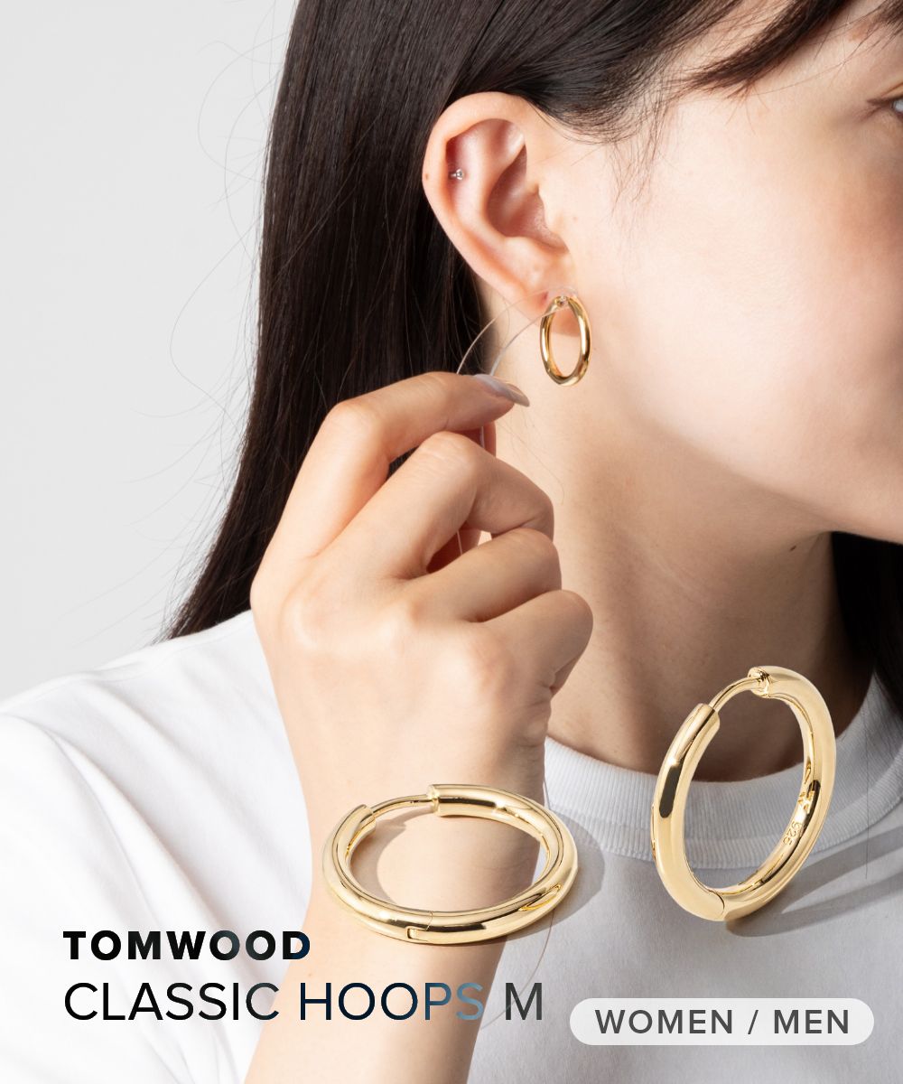 【TOM WOOD】ラージ オイスター フープイヤリング Tom Wood◇ラージオイスターフープイヤリング
