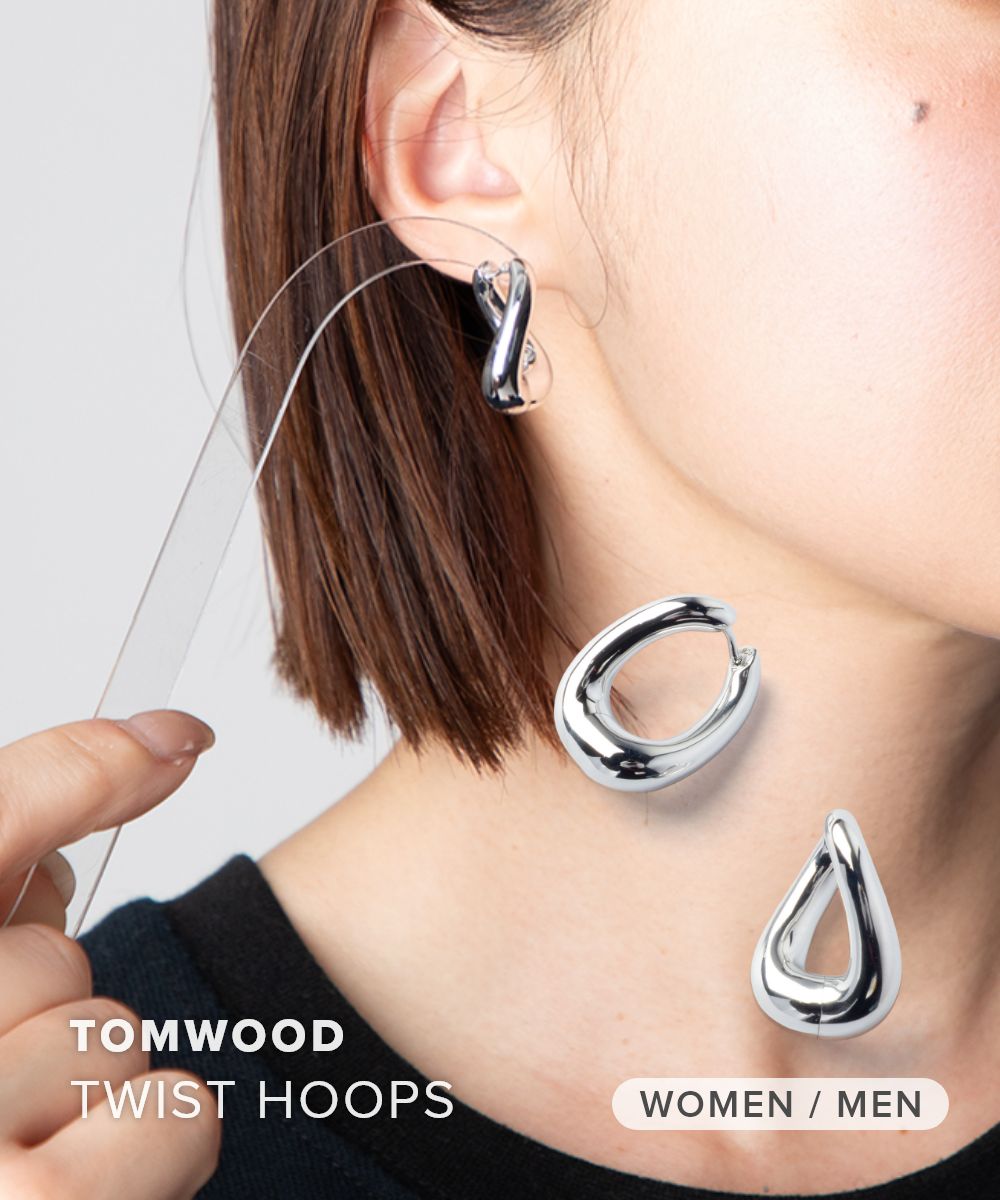 楽天市場】TOMWOOD トムウッド ピアス Square Hoops Small Gold
