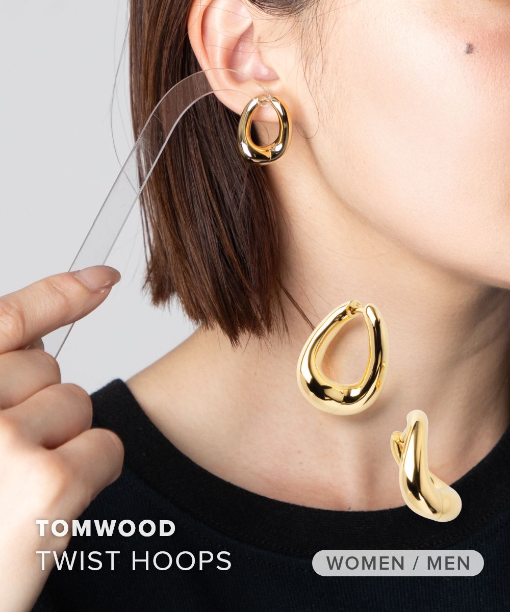 楽天市場】TOMWOOD トムウッド ピアス Square Hoops Small Gold