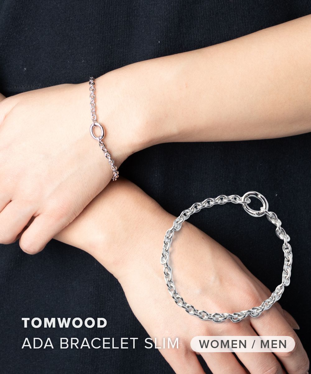 トムウッド TOM WOOD Ada Bracelet Slim エイダ スリム 101433 S925 ブレスレット チェーン ユニセックス レディース メンズ アクセサリー シルバー｜UBLANC